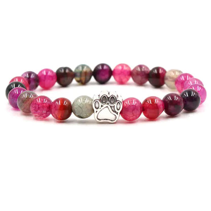 Pet Footprint Stone Bracelets