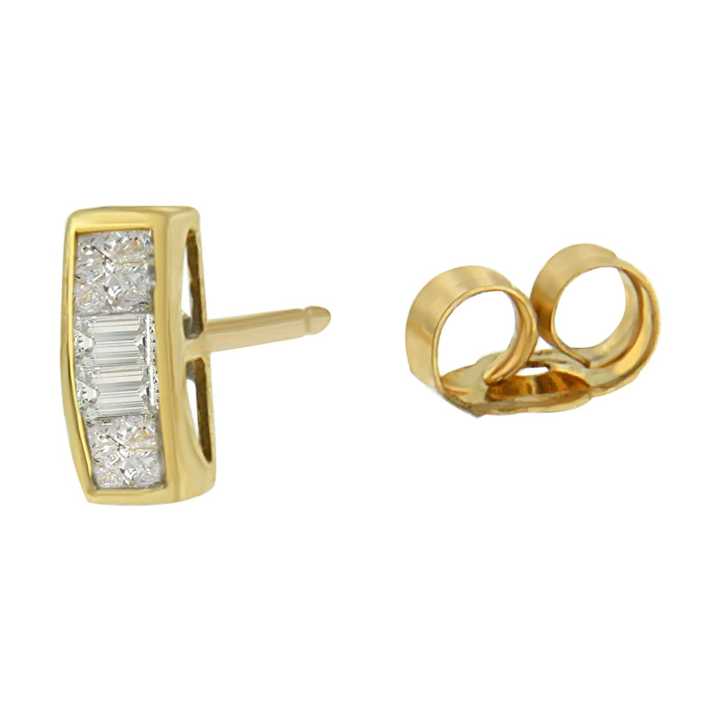 14k Yellow Gold 1/4ct TDW Diamond Earrings (H-I, SI1-SI2)